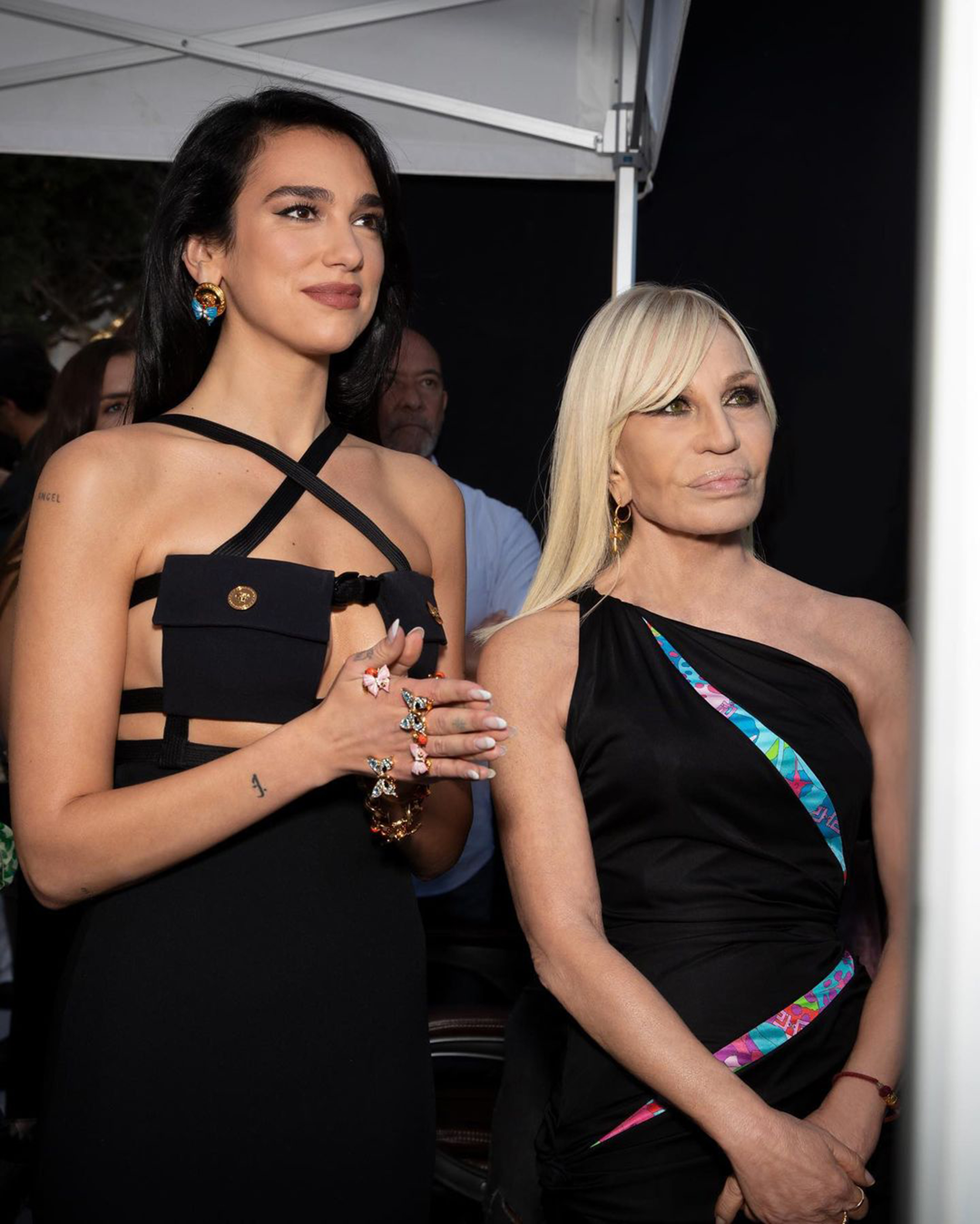 Dua said that she and Donnatella Versace bonded while making the collection together